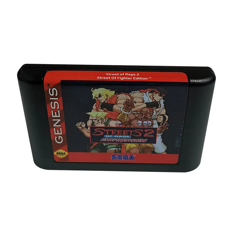 

Картридж Sega Mega Drive в стиле ретро для игр «Улица Rage 2»