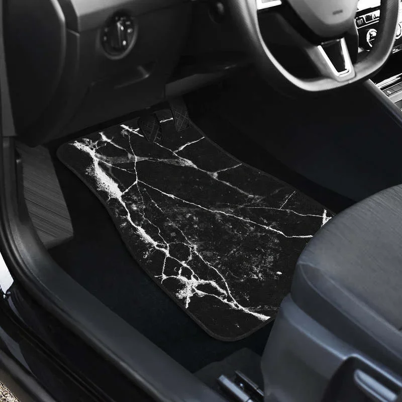 4 шт./комплект автомобильные коврики с мраморным принтом