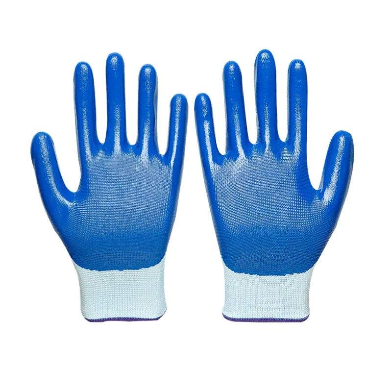 

12 Pairs /6Pairs PU Nitrile Safety Coating Nylon Work Gloves Palm Coated Gloves Mechanic Working gardening car repair Gloves