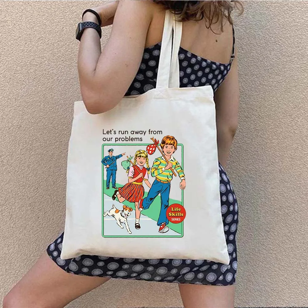 Сумка-тоут на плечо с рисунком Тима Бёртона