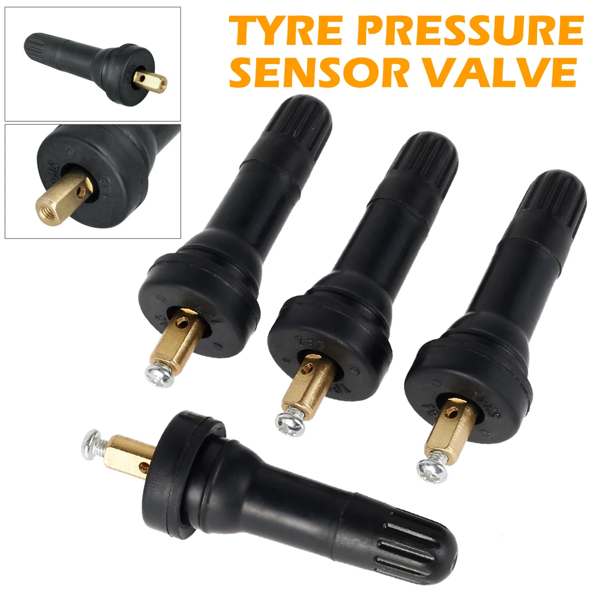 

new 4pcs TPMS Tire Pressure Sensor Valve Stems for Ford Car Tire Pressure Monitoring Valve Stem Auto Tyre Pressure Sensor Valve