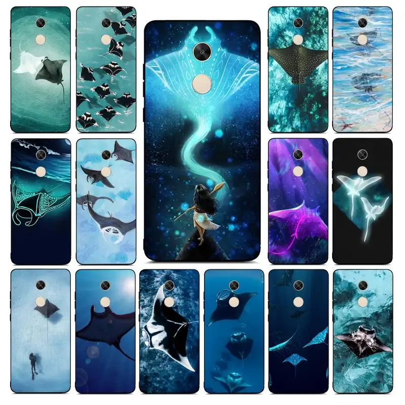 

Animal Manta Ray Phone Case for Redmi Note 8 7 9 4 6 pro max T X 5A 3 10 lite pro