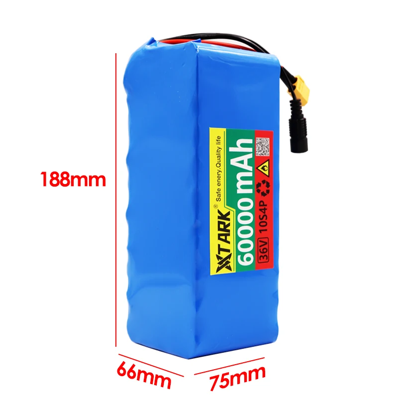 

10S4P 36V 60Ah Battery ebike battery pack 18650 Li-Ion Batteries 350W 500W For High Power electric scooter Motorcycle Scooter