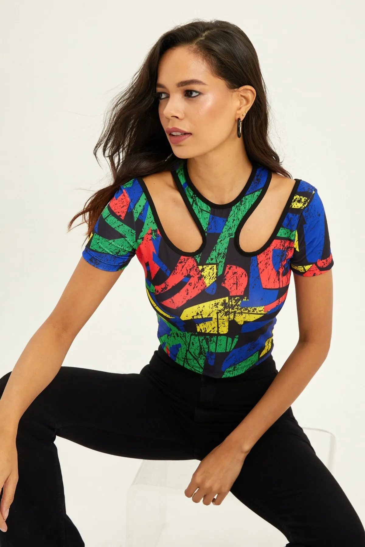 Women's Summer Crop Top Blouse Multi Drop Collar Crop Blouse Casual Tank Top Vest Blouse