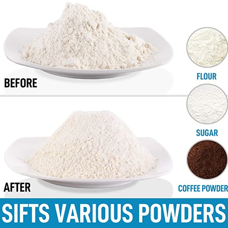 Сито для муки из нержавеющей стали 3 чашки