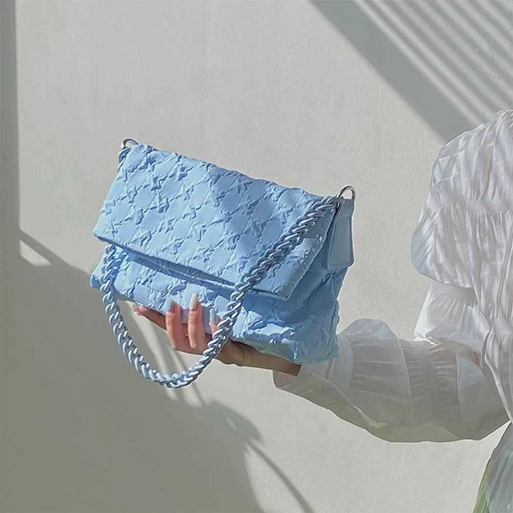 

Fashion Korean Shoulder Tote Bag Women Chic Canvas Chain Messenger Bag Niche Designer Handbag for Shopping Travel