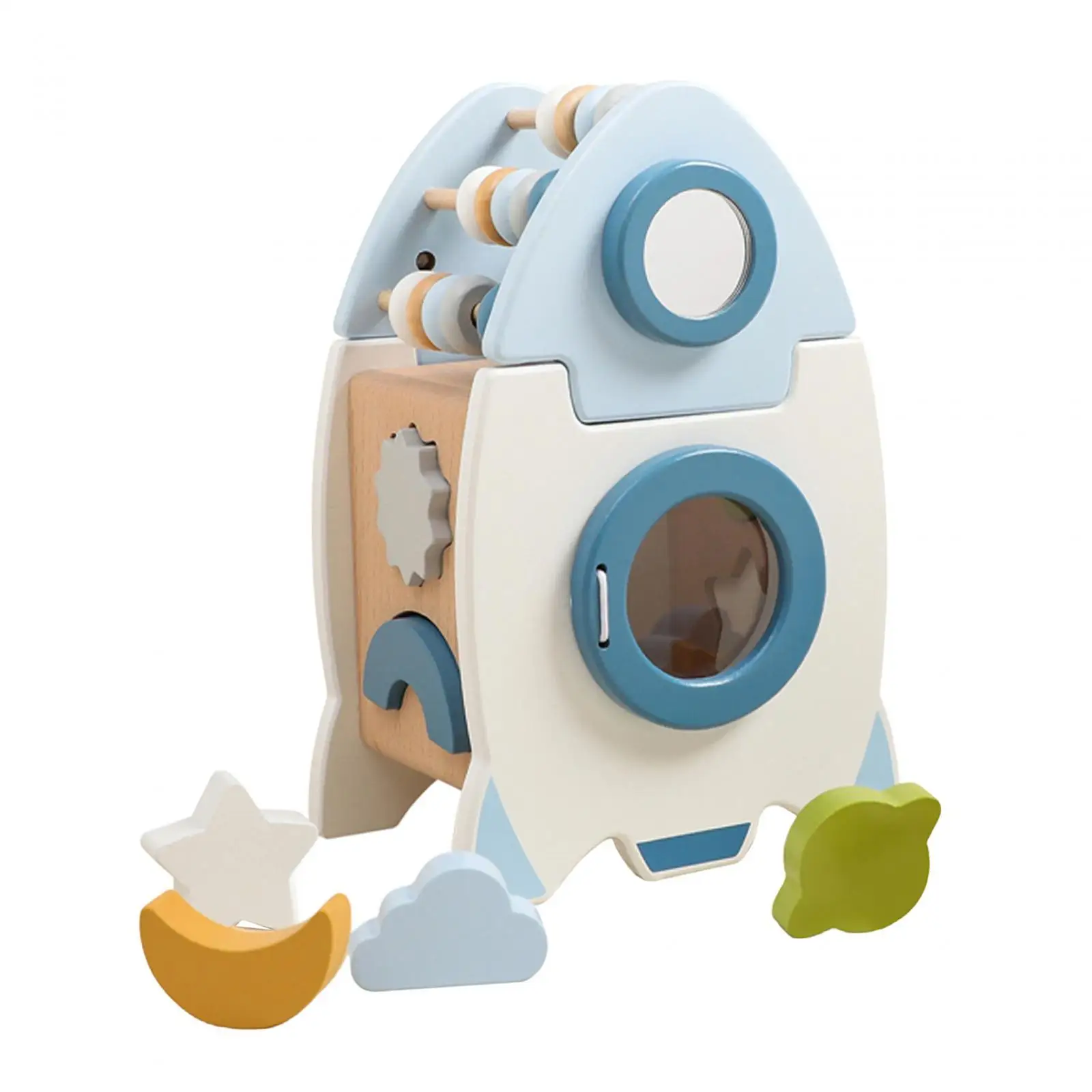 

Blocks Shape Sorter Toy Intelligence Colorful Brain Teaser Puzzle Game Classic Wooden Toy for Preschool Boys Birthday Gift