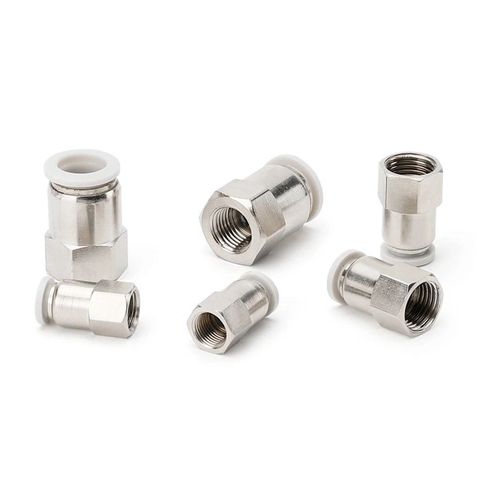 Белая крышка PCF Air пневматическая 1/8 &quot1/4&quot 3/8 &quot1/2&quot BSPT Female x 4/6/8/10/12 мм OD Воздушная