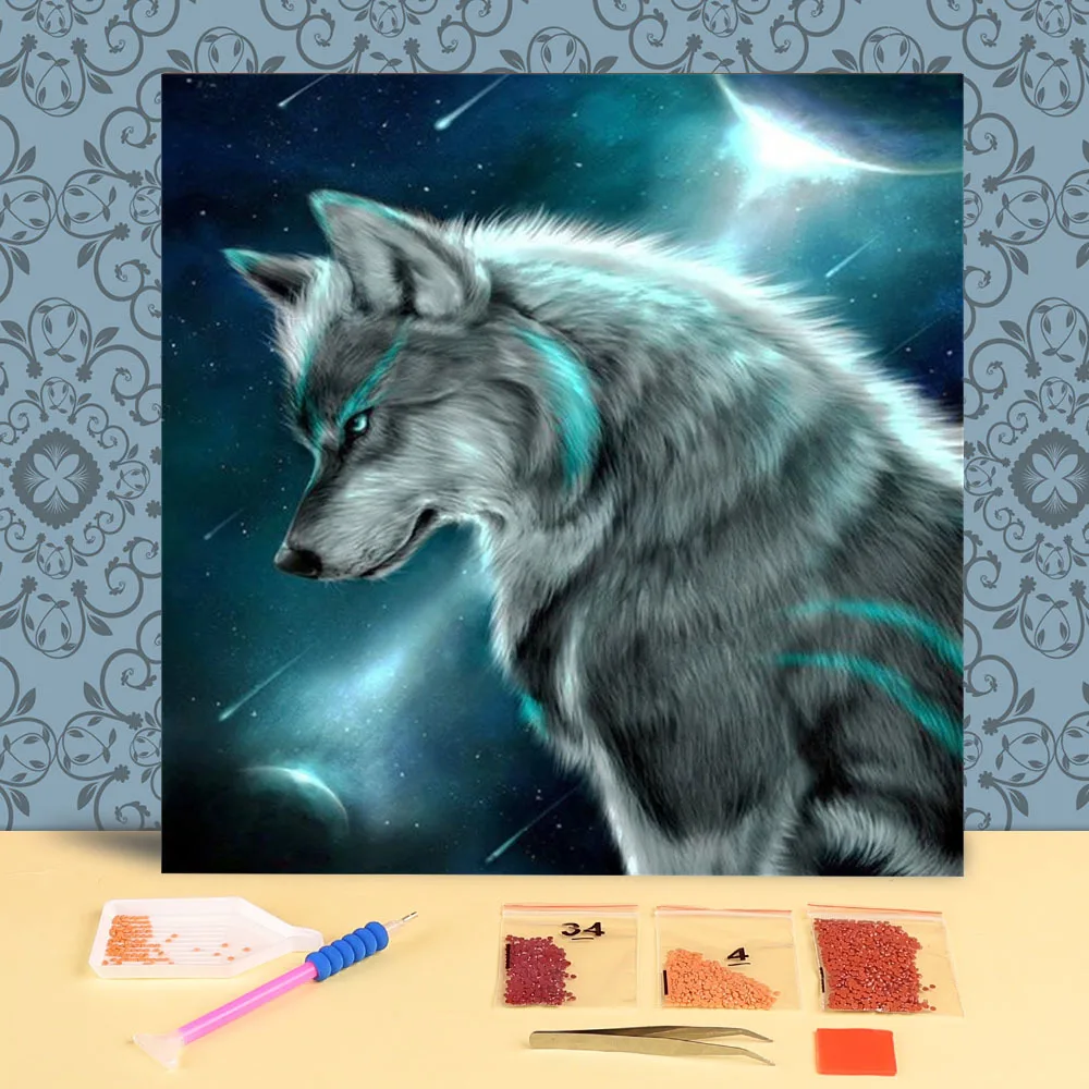 

Набор для алмазной вышивки «сделай сам», картина с животными из мультфильмов, полная мозаика, Декор, Рождественский подарок