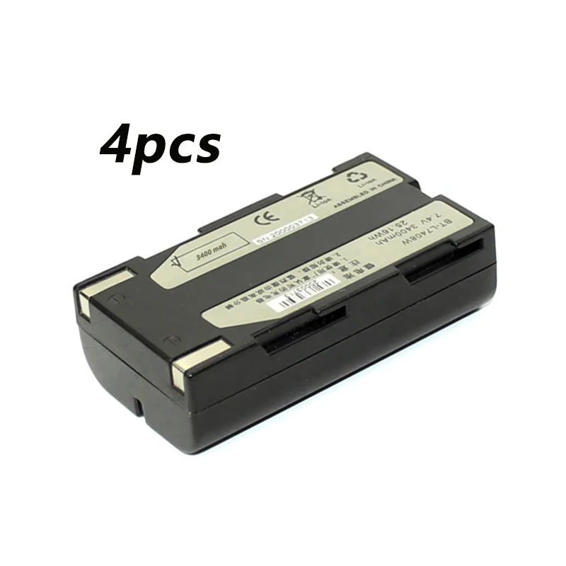 

4Pcs BT-L7408W Battery for South 9600 S82 GPS S82 S86 S82T S86T GNSS Total Station Rechargeable Battery BTNF-L7408W