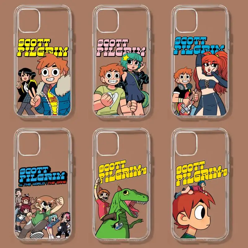 

Scott Pilgrim Phone Case For iPhone 11 12 Mini 13 14 Pro XS Max X 8 7 6s Plus 5 SE XR Transparent Shell