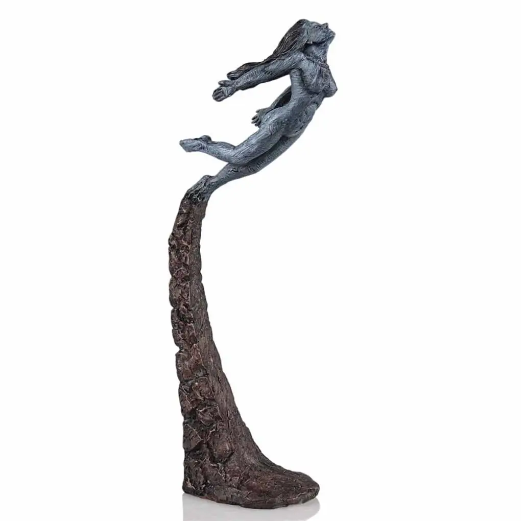 

Modern Figure Resin Ornament Tabletop Sculpture Lifelike Craft Collection Statue Holiday Decoration Office Living Room