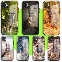 liquid glass case for iphone 13 11 12 mini pro max xs xr x 7 8 6 plus se2 silicone cover belgian tervuren malinois dog art