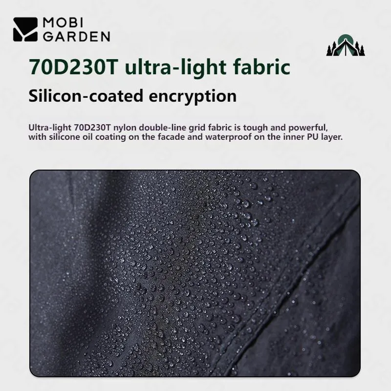 Mobi Garden Открытый Кемпинг 70D Нейлоновая Туннельная Палатка Большое Пространство