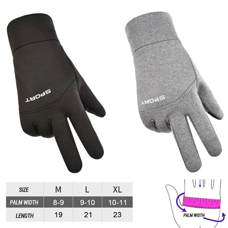 

1 пара зимние спортивные водонепроницаемые перчатки для сенсорного экрана теплые лыжные велосипедные перчатки многофункциональные Нескол...