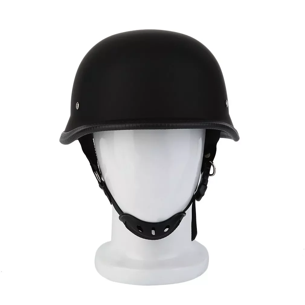

Motorcycle Helmet Newest M/L/XL Matte Black German Style Vintage Durable Half Face German Helmet Motorcycle Helmet Hot Selling