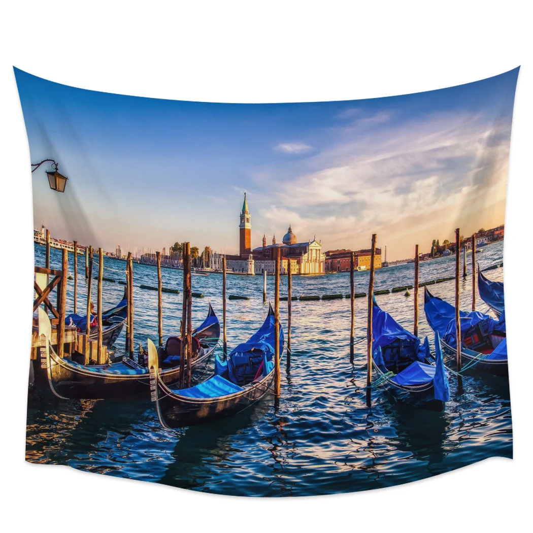 Итальянский Гранд Канал Венеция Украшение Стены Гобелен Дома Гостиная Спальня
