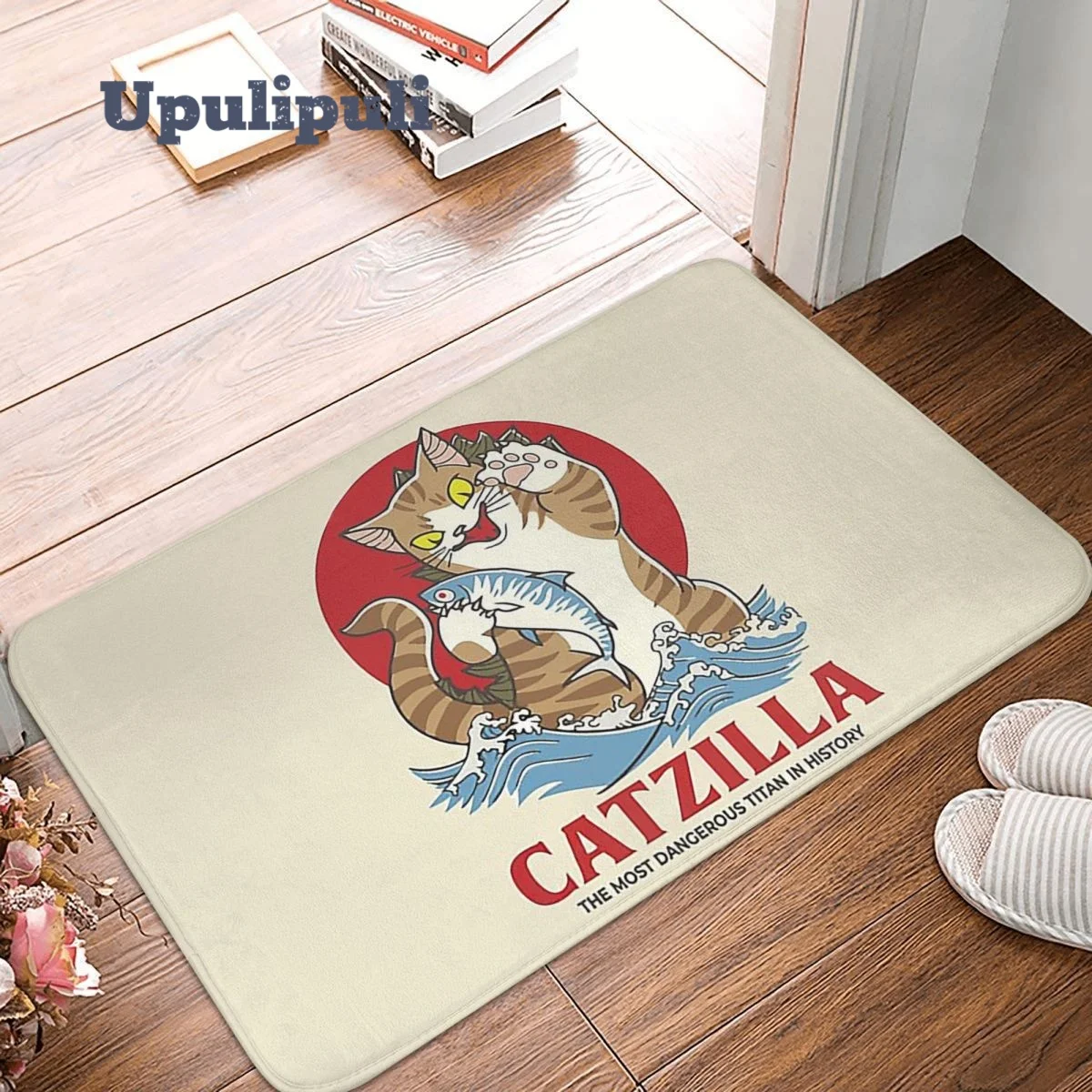 

Коврик для входной двери CatZilla, мягкий коврик для ванной, нескользящий, для входной двери, балкона