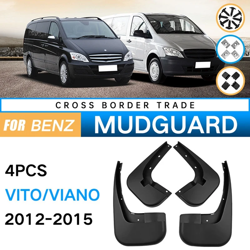 

Car Mudguards For Mercedes-Benz Viano Vito W639 2012-2015 Fender Mud Guard Flap Splash Flaps Mudflapor Accessories