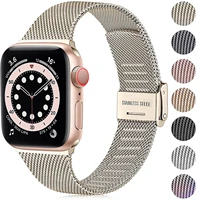 ouwegaga compatible with apple watch strap 38mm 40mm 42mm 44mm 45mm stainless steel metal bracelet for iwatch 7 6 5 4 3 2 1