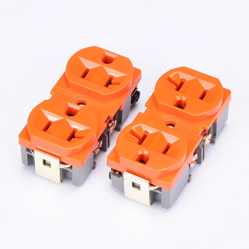 

Snake King American standard power socket three plug porous pure copper core power socket household 20A 125V