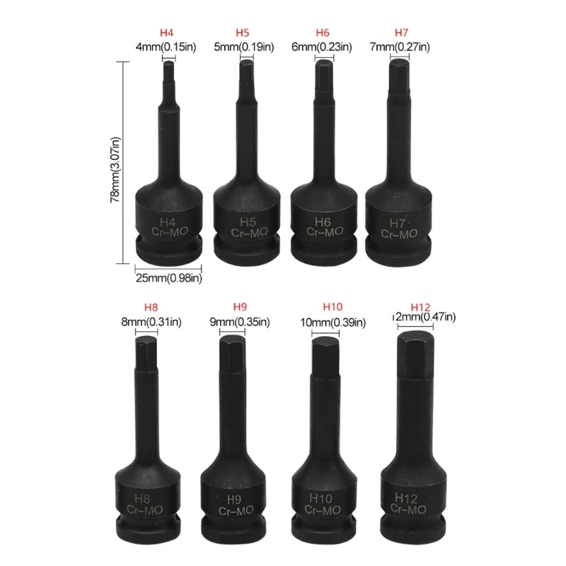 Шестигранная головка переходник для шестигранных бит шестигранный ключ