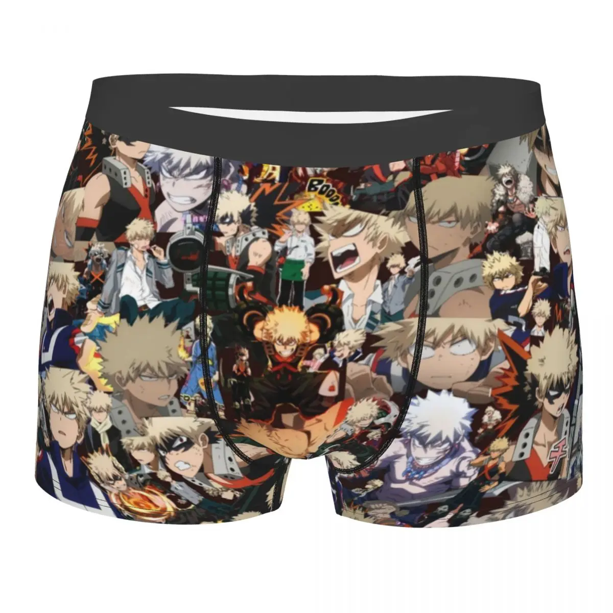

Сексуальные трусы-боксеры, мужские трусы My Hero моя академия, Bakugou Katsuki, нижнее белье, дышащие трусы для мужчин