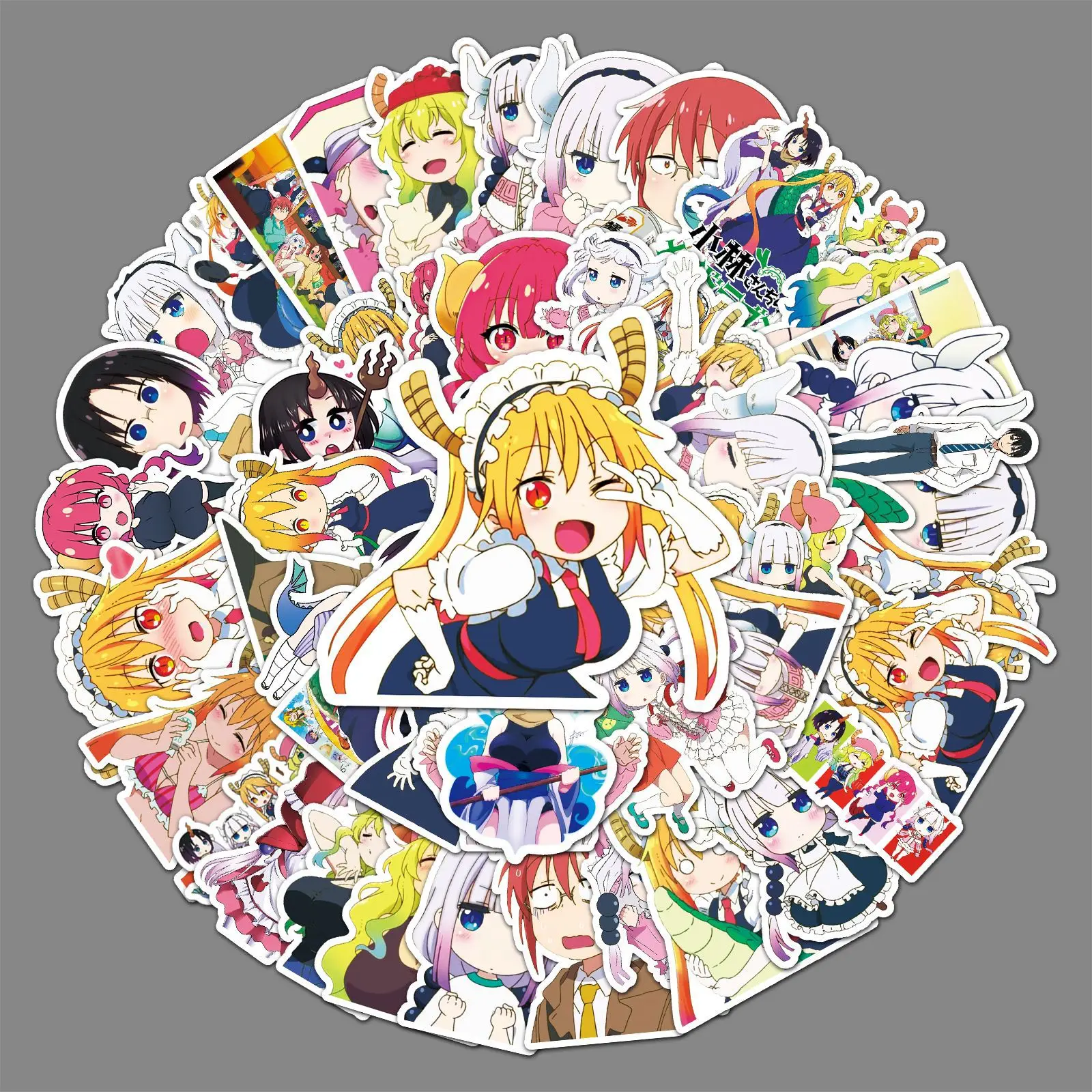 

50PCS Animation Kobayashi's Dragon Maid Graffiti Waterproof Sticker Suitcase Notebook Skateboard Cute Water Cup Helmet Wholesale