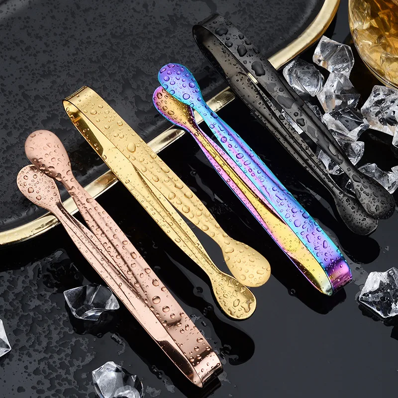 

Ice Cube Clip Ice Tong Bread Snack Sugar Food BBQ Clip Stainless Steel Barbecue Clip Ice Clamp Tool Bar Kitchen Accessories