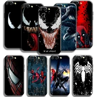 marvel deadpool venom spiderman phone case for xiaomi mi 11 mi 11 lite for xiaomi 11 lite 5g liquid silicon soft back funda