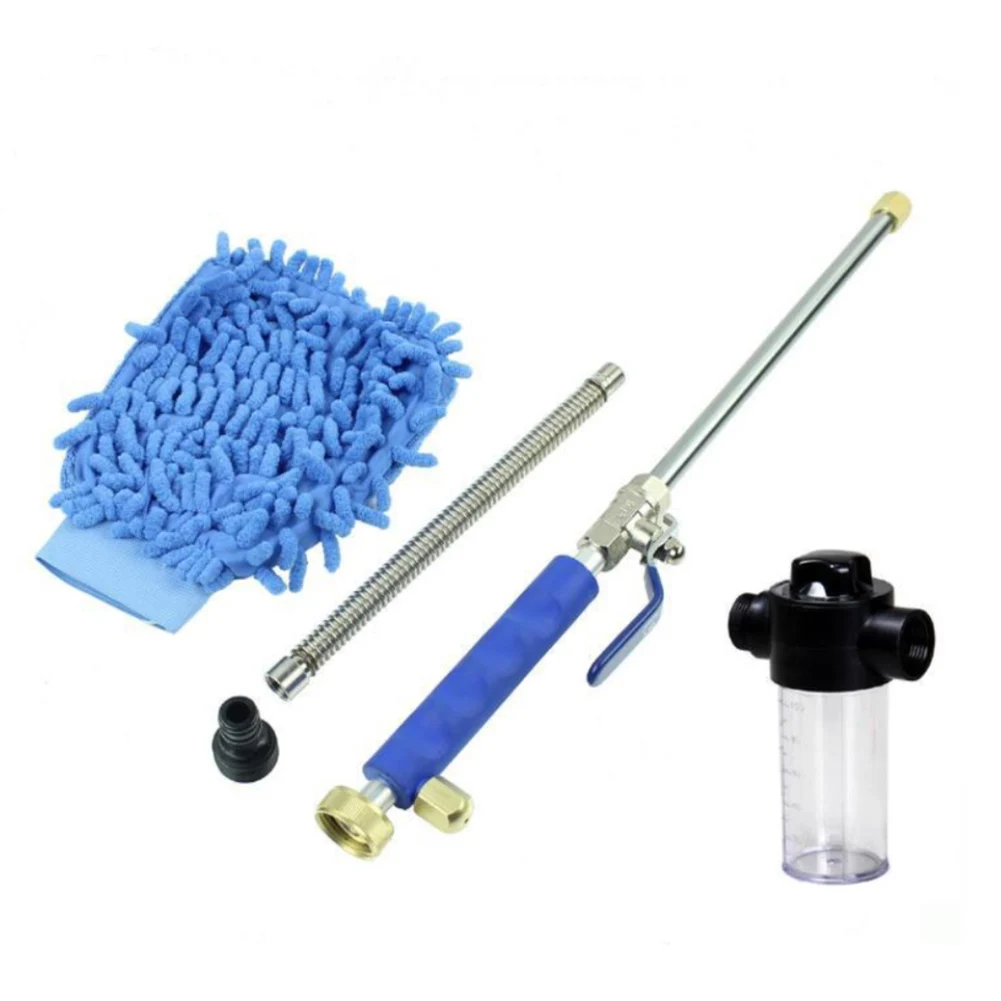 

Extendable Water Jet Window Car Wash Wand Hose Nozzle Glass Home Cleaning Sprayer Garden High Pressure Washer Multifunction