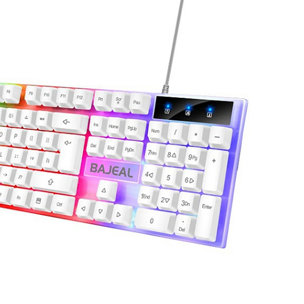 Проводная Механическая игровая клавиатура 1 5 м Игровая RGB проводная USB с 98