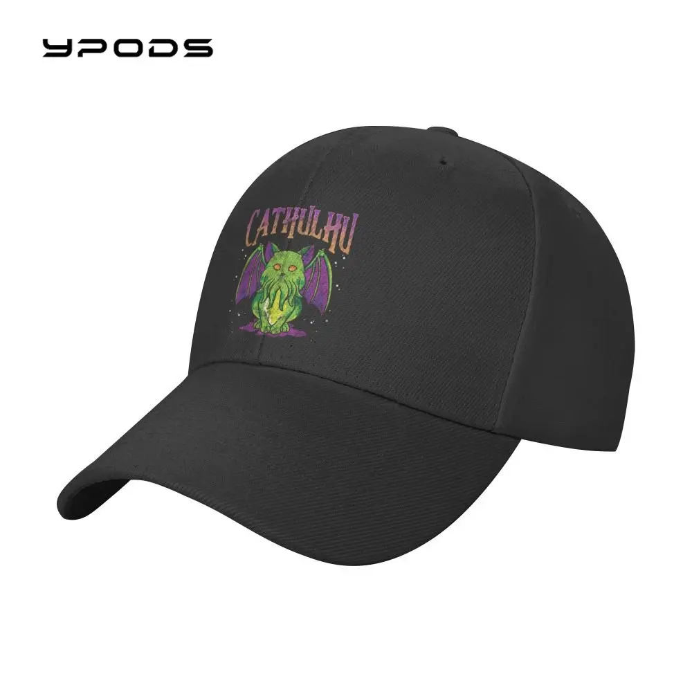 

2022 Custom Cute Cathulhu Cat Baseball Cap Sun Protection Men Women's Adjustable Cthulhu Monster Dad Hat Spring Snapback Caps