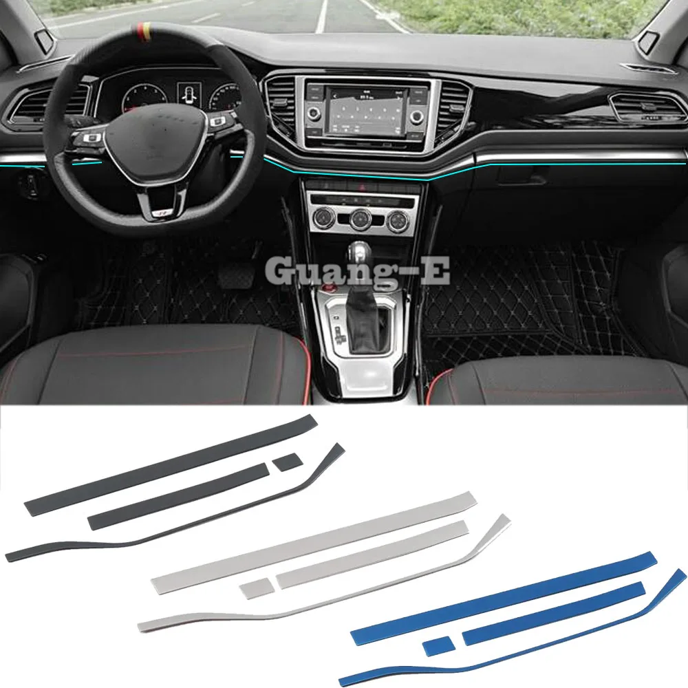 

For Volkswagen VW T-ROC TROC 2017 2018 2019 2020 2021 Car Garnish Cover Detector Center Console Navigation Box Interior GPS Trim