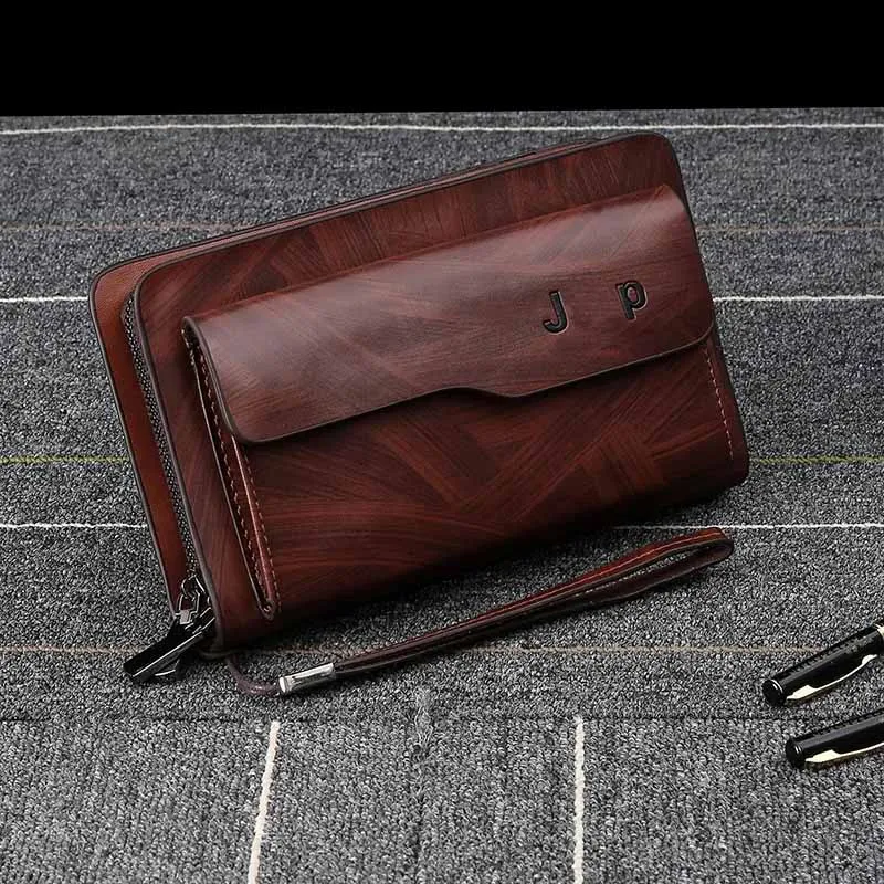 

New Clutches Bags Men's Handbag for Phone and Pen High Quality PU Wallets Fashion Hand Bag for Jeepings Male with Card Slots