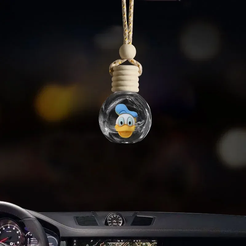 

Автомобильные аксессуары Disney, Микки и Минни Маус, аниме духи, автомобильный освежитель воздуха, долговечный аромат, подвесные украшения, стеклянная бутылка, подарок
