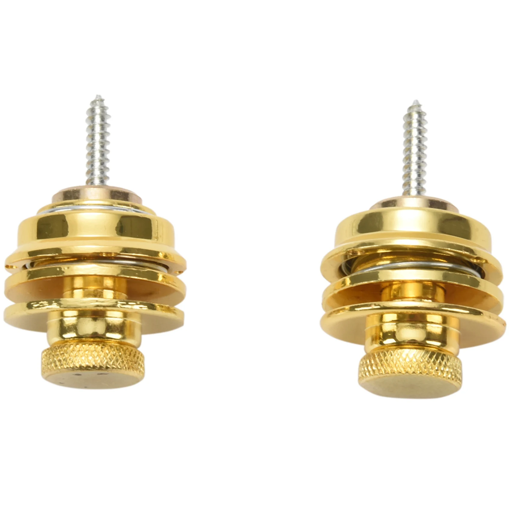 

2pcs Non-slip Lock Guitar Belts Buckle Button Thread For Acoustic Electric Parts Accessories-gold