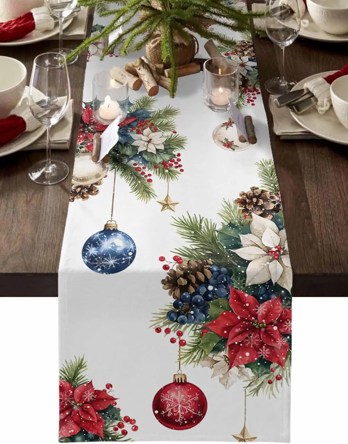 

Льняная скатерть-дорожка для стола