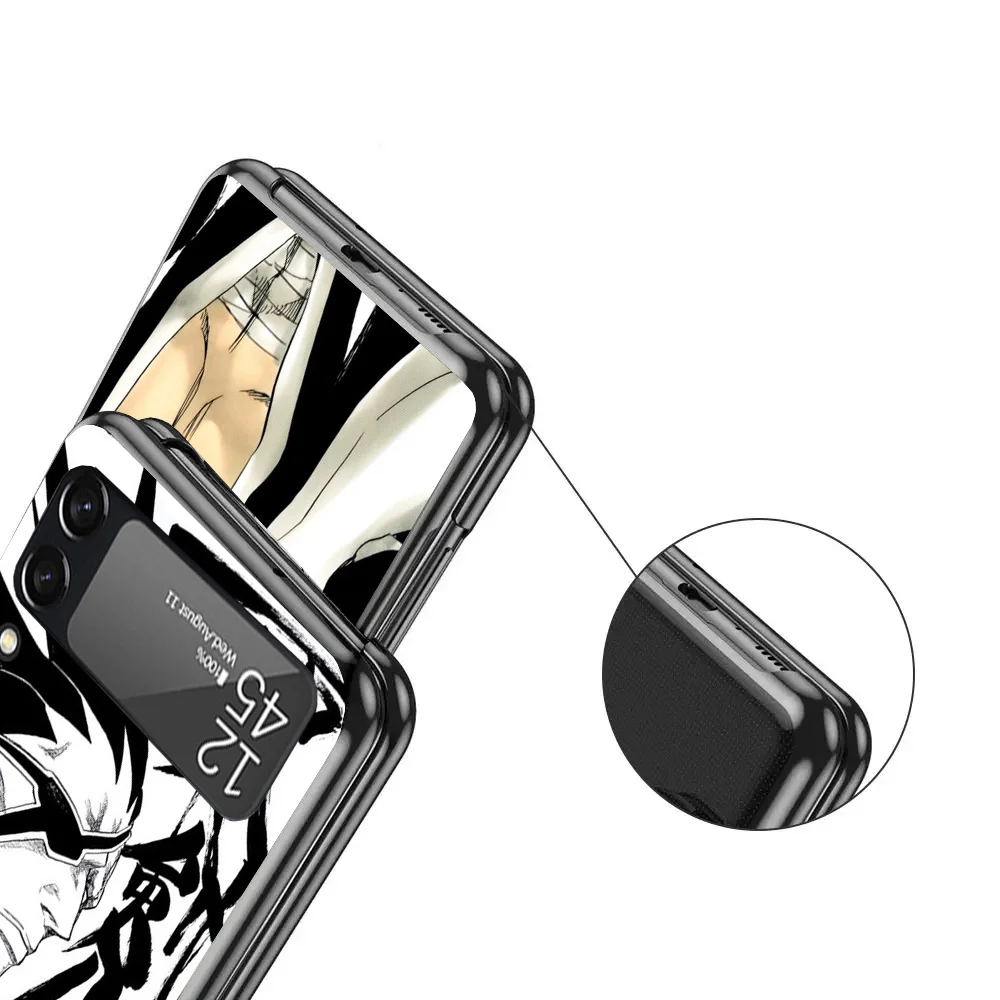 Отбеливатель Zaraki Kenpachi чехол для Samsung Galaxy Z Flip 4 5 3 z Flip5 Flip4 5G жесткий телефона Flip3