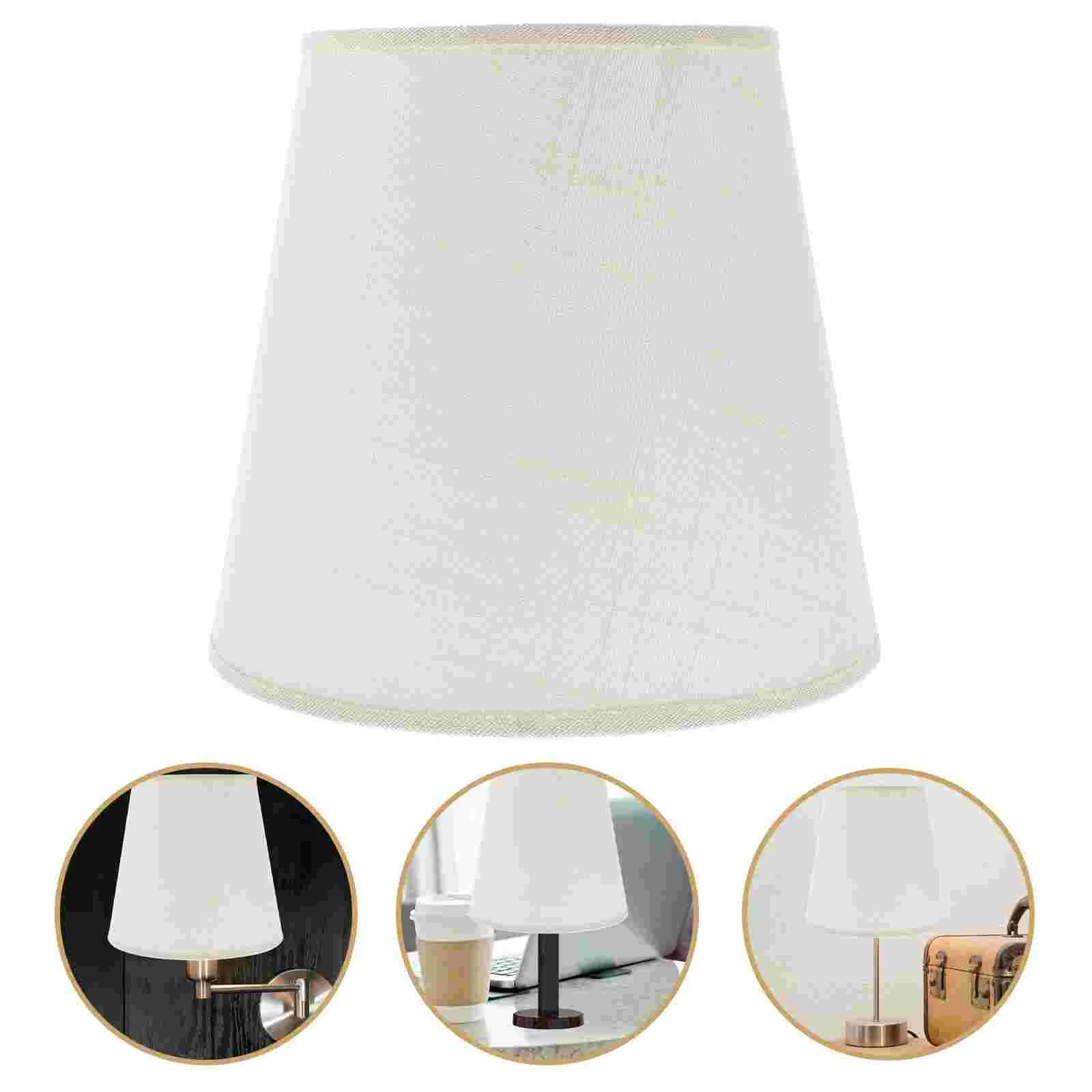 

Tabletop Accessories Modern Drum Lampshade Chandalier Farmhouse Shades Rustic Chandelier Fabric Light Bell Shaped