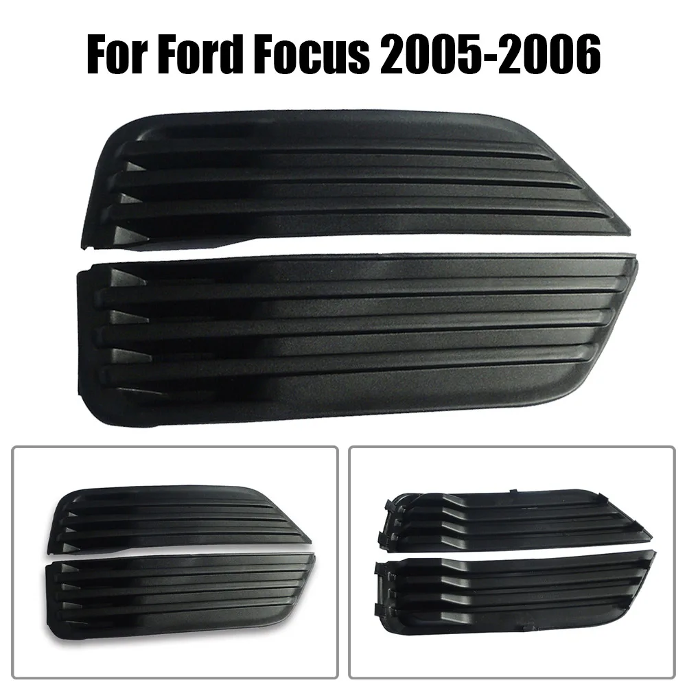 

1pair Car Accessories Front LH RH Fog Lamp Light Grille Bezel Covers For Ford Focus 2005-2006 Fog Lamp Covers Protection Parts