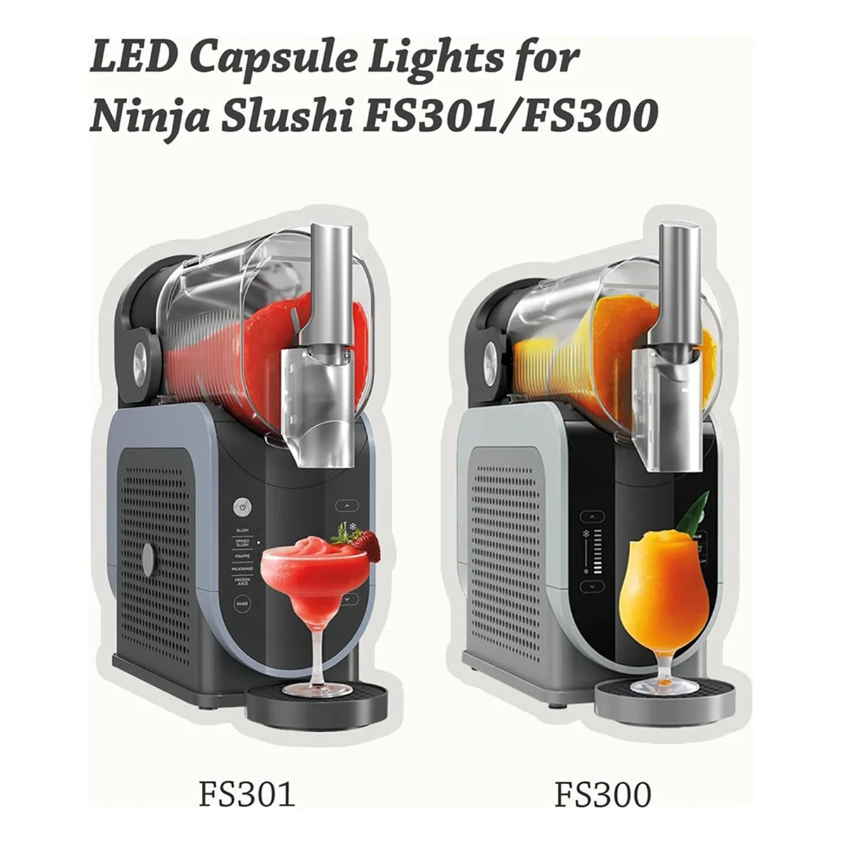 Фото Светодиодные фонари для Slushi FS300, комплект из 4 светодиодных фонарей для Slushi FS301/FS300, капсульный осветительный модуль, аксессуар для машины для слякоти №4