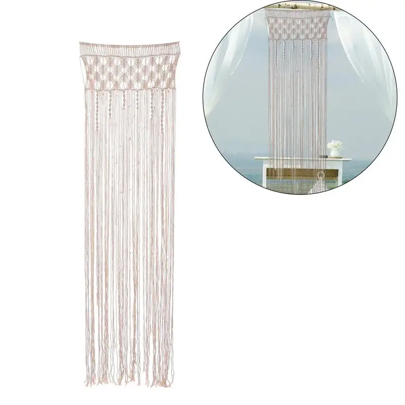 

Макраме панели занавески двери окна занавески свадебный фон Гобелен Ручной Работы Бохо Настенный декор для свадьбы арки церемоний 24