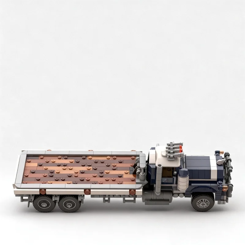 Набор для сборки MOC: Грузовик-платформа Mack, 650 деталей, техническая модель, конструктор, развивающая игрушка, коллекционный транспорт, подарок для демонстрации (art.: 3920dbb07676e) - 3920dbb07676e