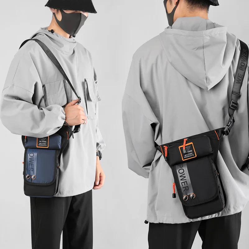 New Cycling Leg Bag - Outdoor Sports Close-fitting Waist Pack - Casual Men's Large Capacity Shoulder Sling Chest Bag