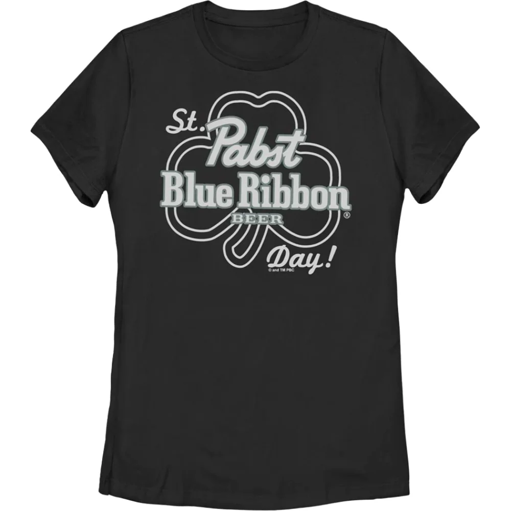 Женская рубашка с голубой лентой