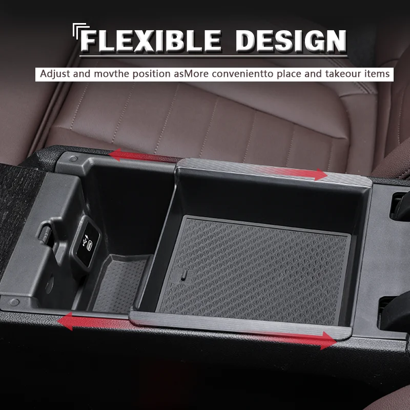 

Ящик для хранения с центральным подлокотником, органайзер с флокировкой для центральной консоли для BMW 3 серии G20 G21 2019 2020 4 серии G22 2021, аксесс...
