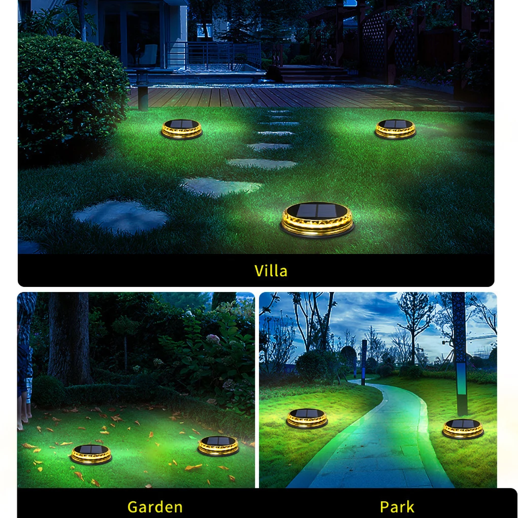 

Solar Powered ABS Ground Light Garden Courtyard Backyard LED Lamp 30 Lumen Induction Lights Home Lighting Supplies