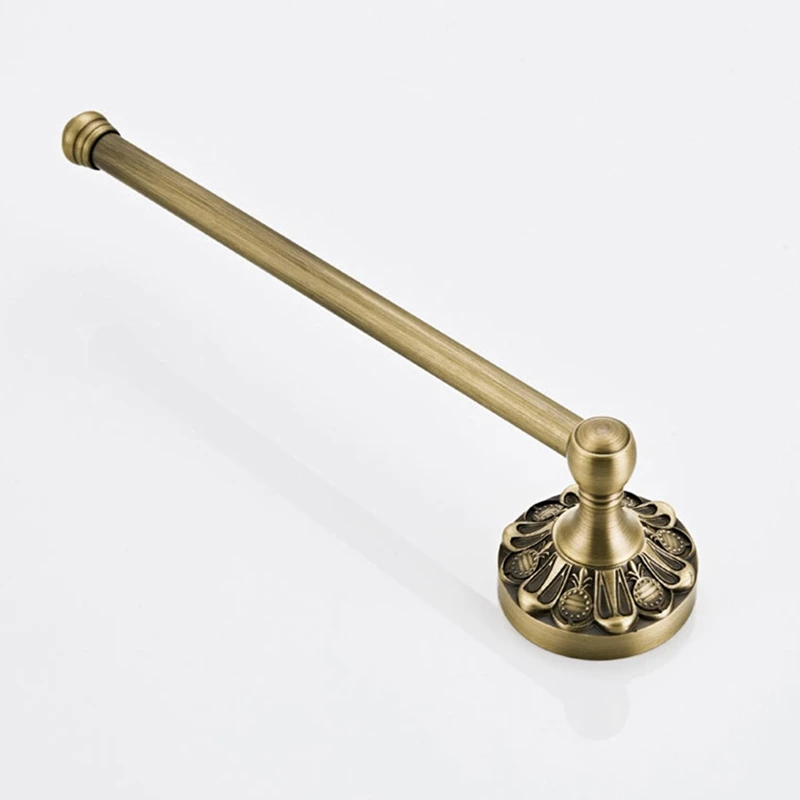 

Bronze Towel Bar Creative Wall Mounted Antique Toilet Paper Holder Bathroom WC Tissue Paper Roll Bar Rack Vintage