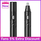 Модный новый электрический триммер для волос в носу, мужское средство для удаления волос в носу, перезаряжаемые ножницы для волос в носу, бритва для бороды